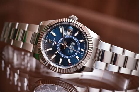 rolex sky dweller steel white face|rolex sky dweller review.